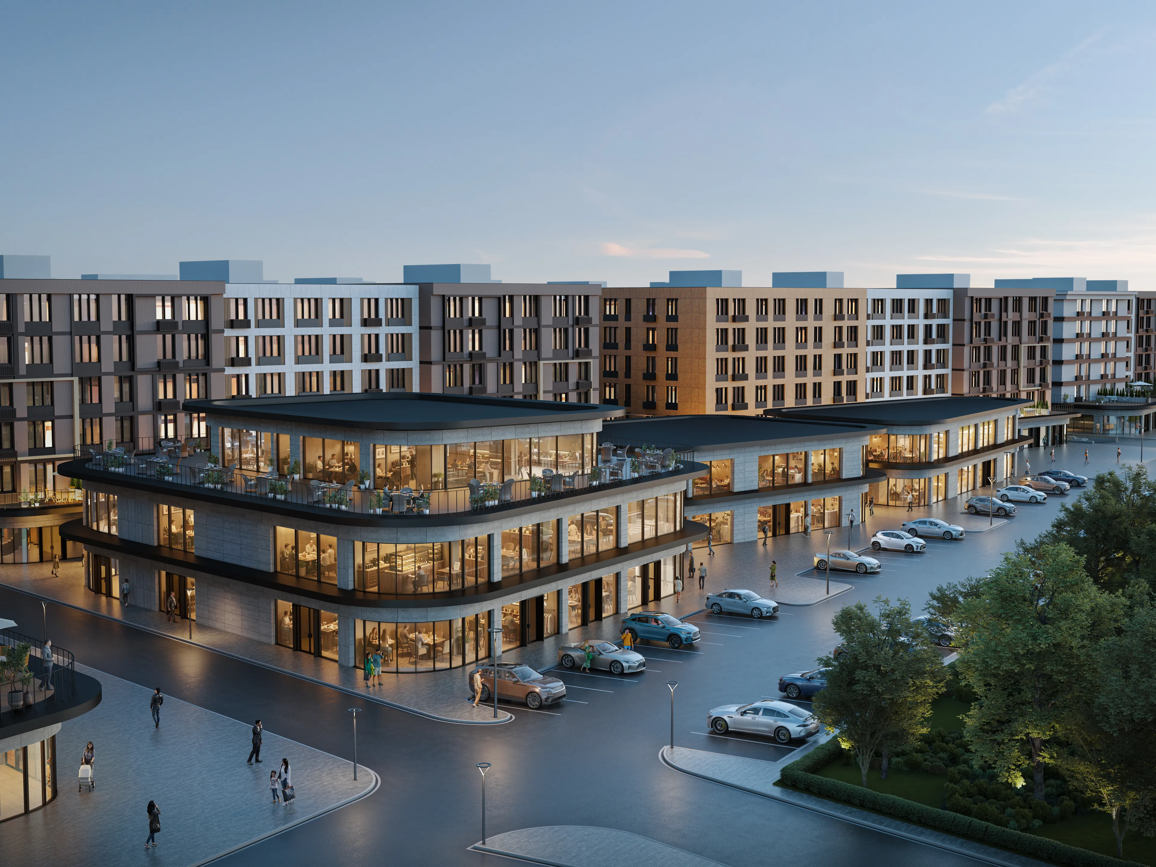 Коммерческие помещения на первых этажах EASTOWN